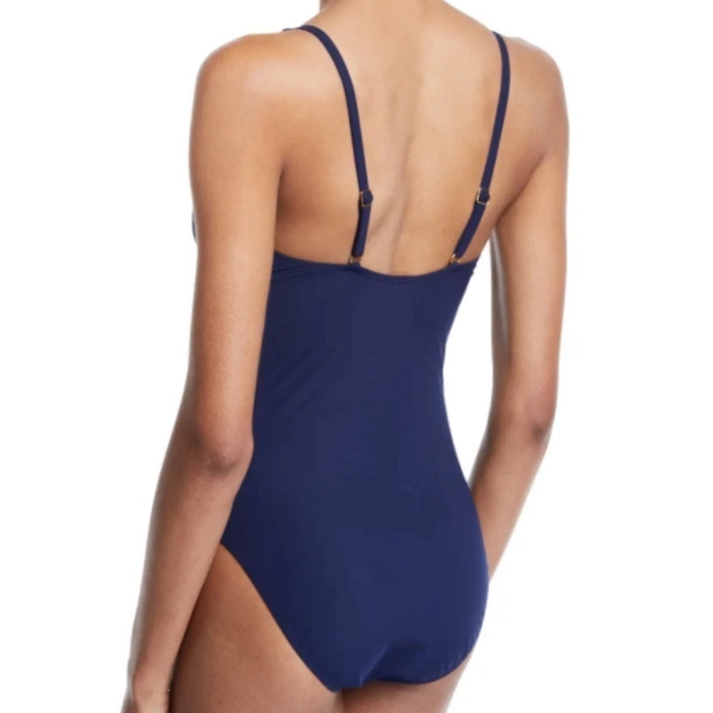 Tory Burch One Piece Swimsuit Navy Size S/P - Picture 2 of 6